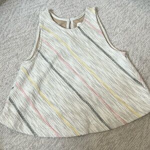 Multicolor tweed top